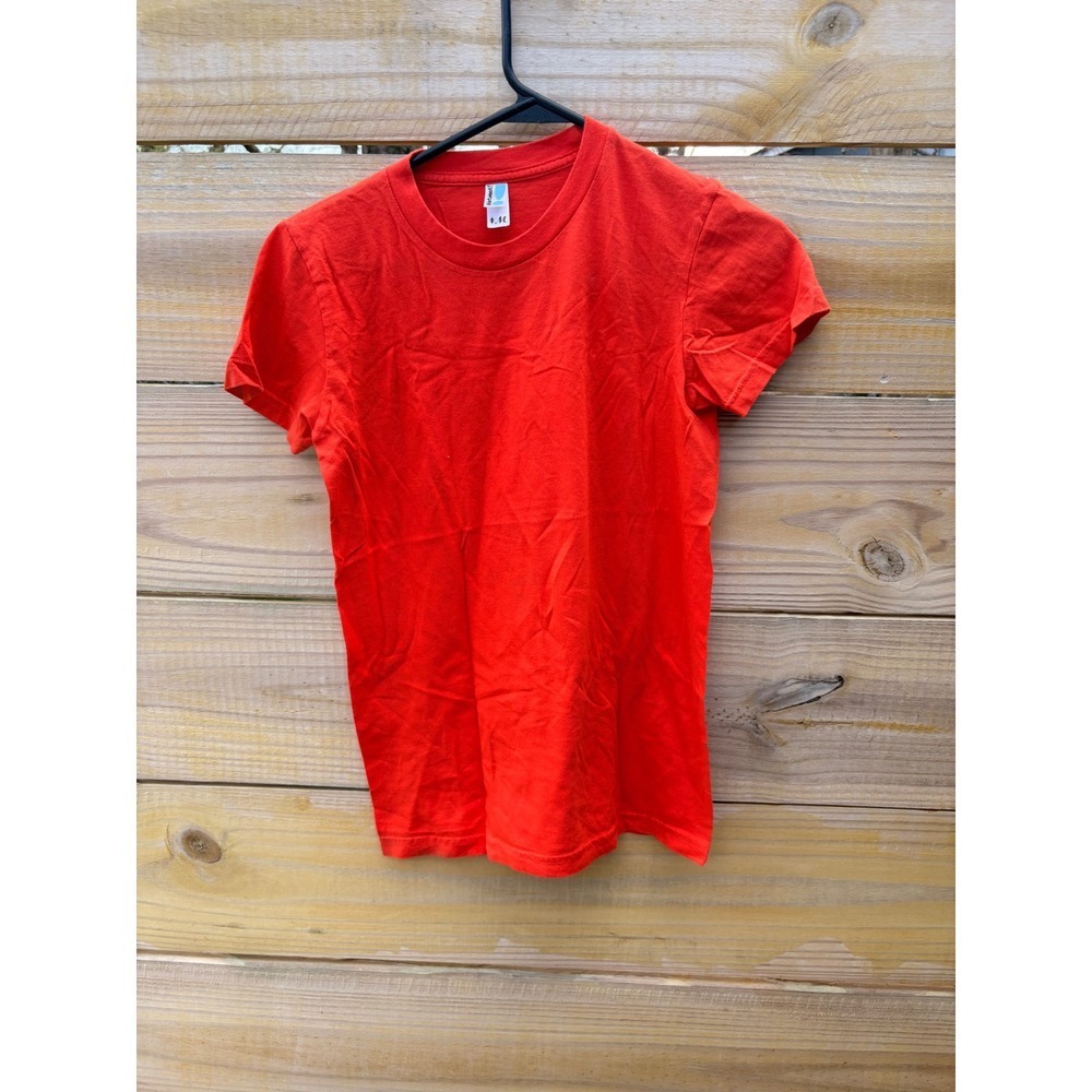 Shirt.Woot! Mens Red Short Sleeve Crewneck 100% Cotton T-Shirt SZ M Made in USA